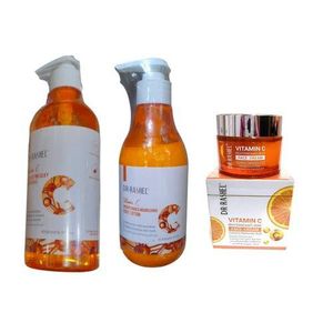 DR Rashel Complete Brightening & Nourishing Skin Care Set: (DR RASHEL) Shower Gel (500ml) + Lotion (300ml) & Face Cream (50g)Combo