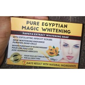 Pure Egyptian Magic whiten Papaya extract whiten soap with exfoliating Apricot Scrub (Pure Egyptian)×1