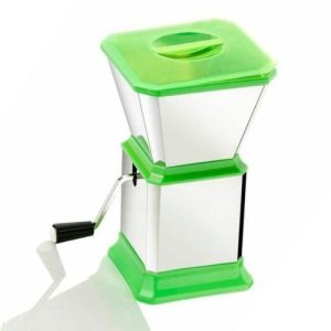 Stainless Hand Grinder: IDEAL FOR Dry Fruits, Peanuts, Chilli, Ginger, Pepper, Tomatoes, Garlic  Etc (GREEN)