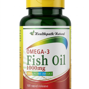 Omega-3 Fish Oil 1000mg - 300mg Active Omega-3 - 100 Rapid Release Softgels